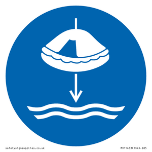 Mandatory: Lower liferaft to the water in launch sequence